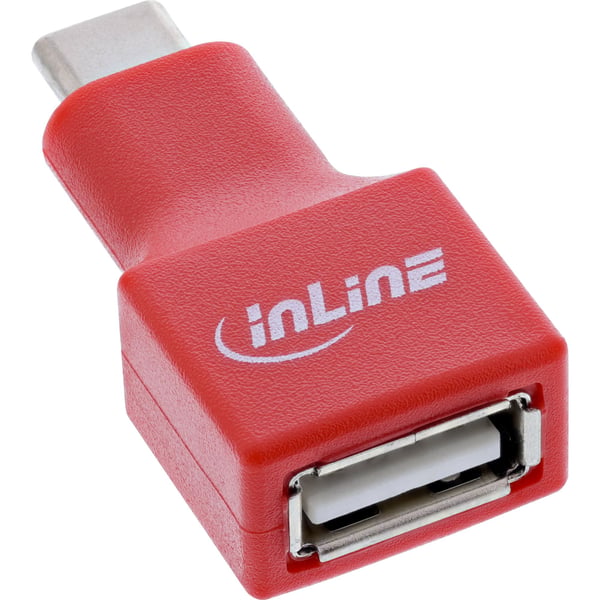 InLine 31651, USB-C, USB-A, Röd