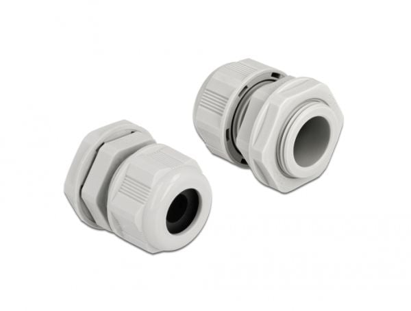 DeLOCK 60366, Harmaa, Muovi, 2 kpl, PG16, 9 mm, IP68