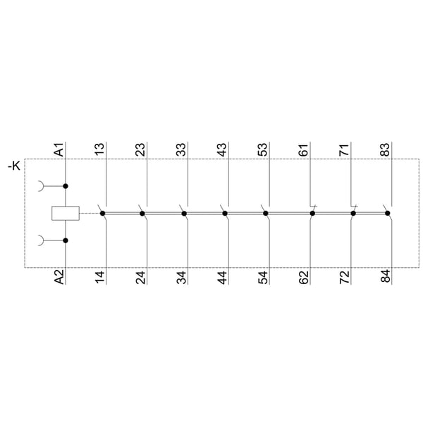 Siemens 3RH2262-1AK60 Apukosketin 1 kpl 1 kpl