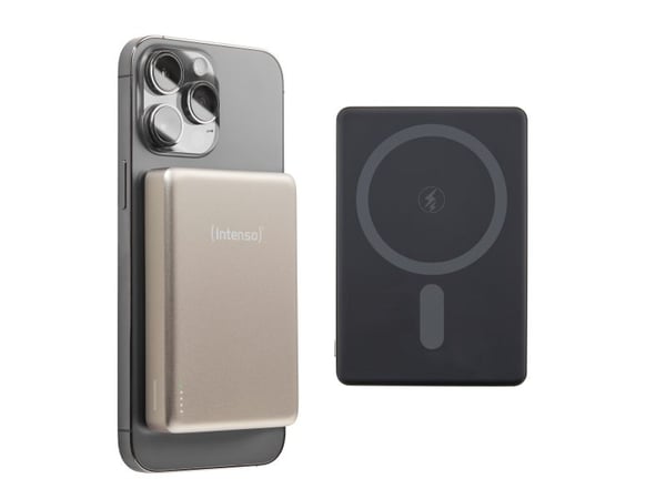 Intenso MW10000, 10000 mAh, litiumpolymeeri (LiPo), Power Delivery, ohjelmoitava virtalähde (PPS), langaton lataus, 3,85 V, shampanja