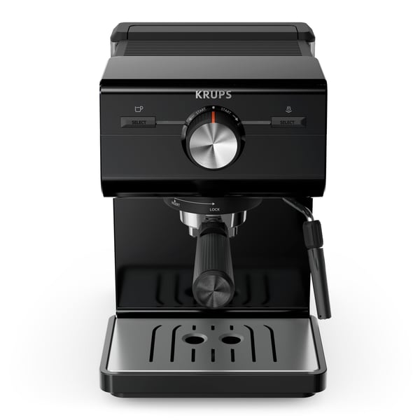 Krups Authentic XP381810, Espressomaskin, 2 l, Malt kaffe, Svart