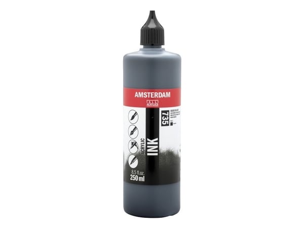 Amsterdam Acrylic Ink-flaske Oxide Black 735