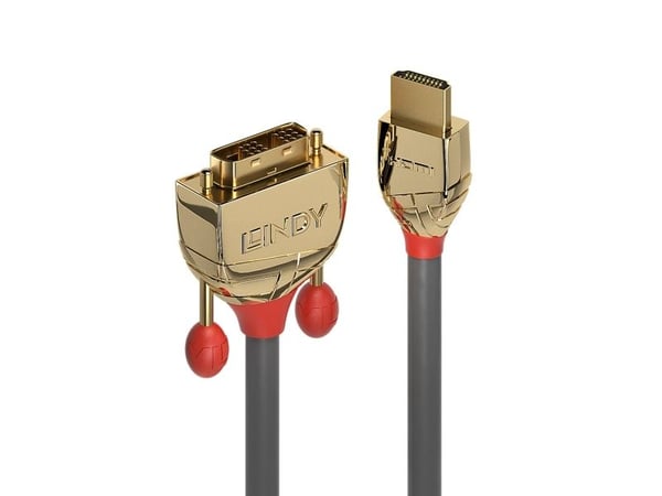 Lindy 36199, 15 m, HDMI Type A (Standard), DVI-D, Hankjønn, Hankjønn, 1920 x 1200 piksler