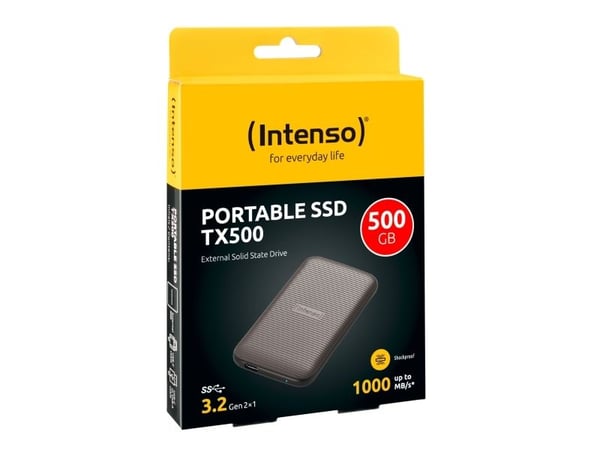Intenso TX500 extern SSD 500 GB USB-C 1000 MB/s, brun