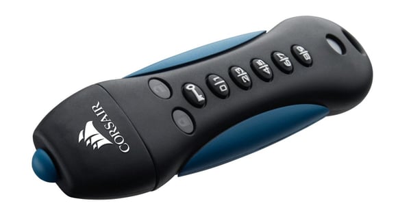 CORSAIR Flash Padlock 3 - USB-flashstasjon - kryptert - 128 GB - USB 3.0