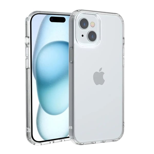 JustMobile PC-1567CC, Suojus, Apple, iPhone 15 Plus, 17 cm (6.7"), Läpinäkyvä