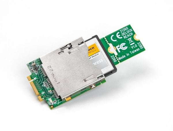 DeLOCK 21360, M.2, CFexpress B, CF, Mies, PCI 3.0, Toiminta/Seikkailu, Teho, Taiwan