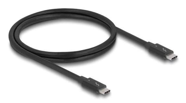 Delock - Thunderbolt-kabel - USB-C (hane) till USB-C (hane) - USB 3.0 / Thunderbolt 3 / PCIe 3.0 - 1 m - upp till 40 Gbps dataöverföringshastighet,...
