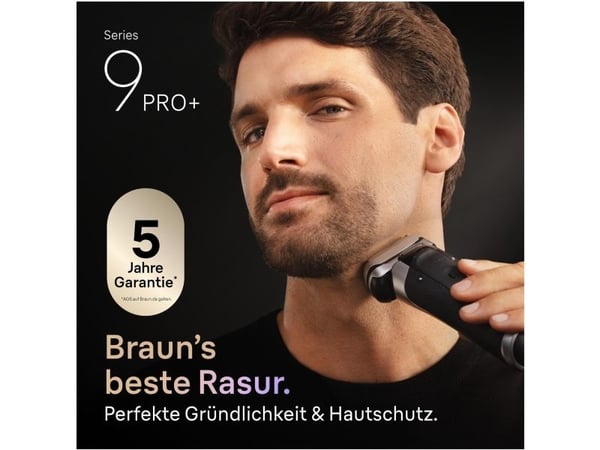 Braun Series 9 Pro+ 9625s, Folie shaver, Grafit, Rustfrit stål, Knapper, LED, Batteri