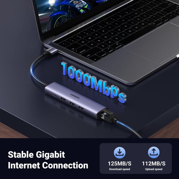 Ugreen - Verkkosovitin - 1000Base-T