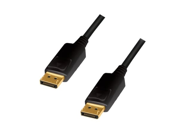 LogiLink CD0101, 2 m, DisplayPort, DisplayPort, Hankjønn, Hankjønn, 3840 x 2160 piksler
