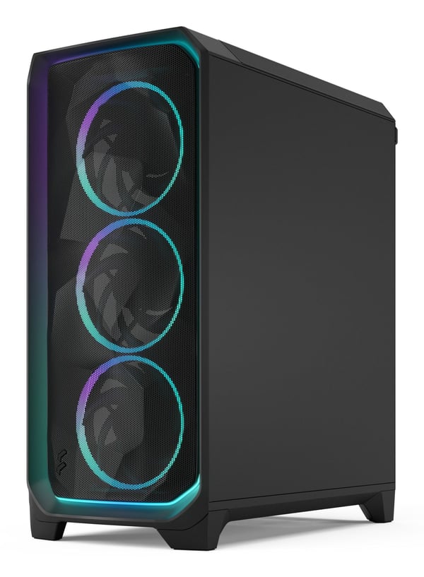 Fractal Design Meshify 3 chassi E-ATX Ambience Pro RGB svart TG, lätt tonat
