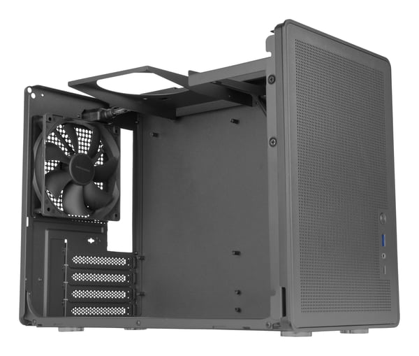 Mars Gaming MC-XPRO, Mini Tower, PC, Svart, Micro ATX, Mini-ITX, Netting, Hjem/Kontor