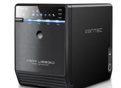 Fantec QB-35US3-6G 4-paikkainen kiintolevykotelo, 3,5", USB 3.0/eSATA, musta