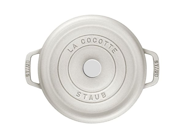 ZWILLING STAUB LA COCOTTE, Uunivuoka, Pyöreä, valurauta, 5 henkilö(t), Keraaminen, Kaasu, Halogeeni, Induktio, Sinetöity levy, Valkoinen