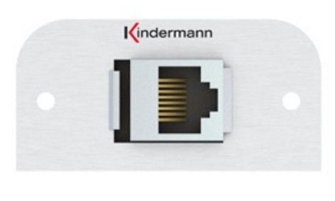 Kindermann 7441000527, RJ-45, 1 moduuli(a), Alumiini, Alumiini, 54 mm, 5,2 cm