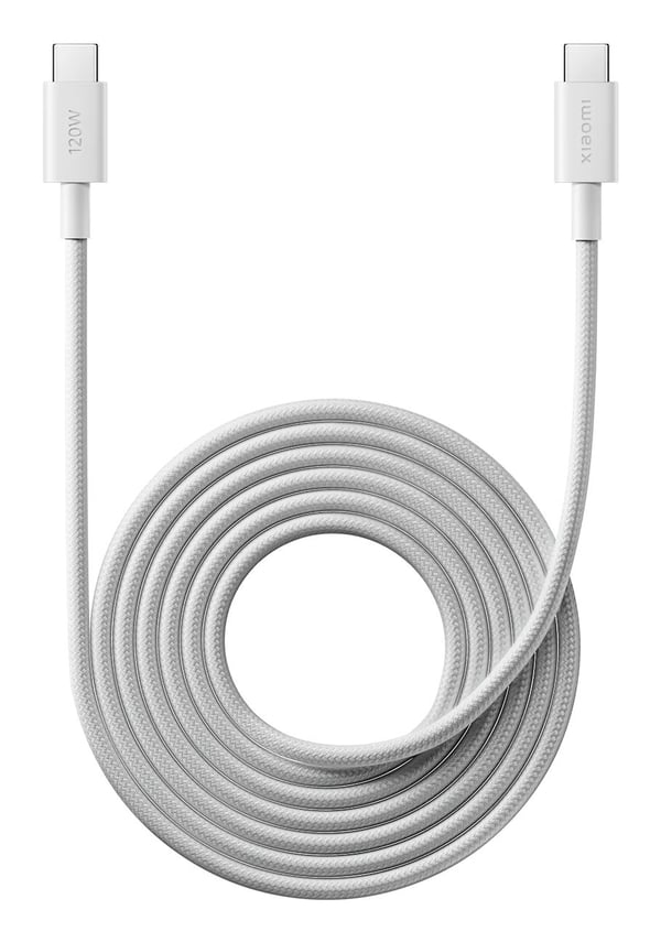 Xiaomi BHR087AGL USB-C til USB-C-kabel 6 A 2 m USB 2.0 flettet, hvit