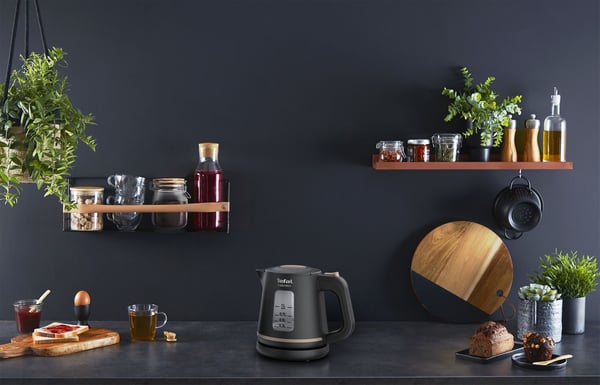 Tefal Includeo KI5338, 1 l, 2400 W, Svart, Plast, Vattennivå indikator
