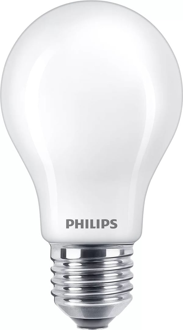 Philips - LED-lyspære - form: A60 - mattslipt finish - E27 - 3.4 W (ekvivalent 40 W) - klasse D - varmt hvitt lys - 2200-2700 K