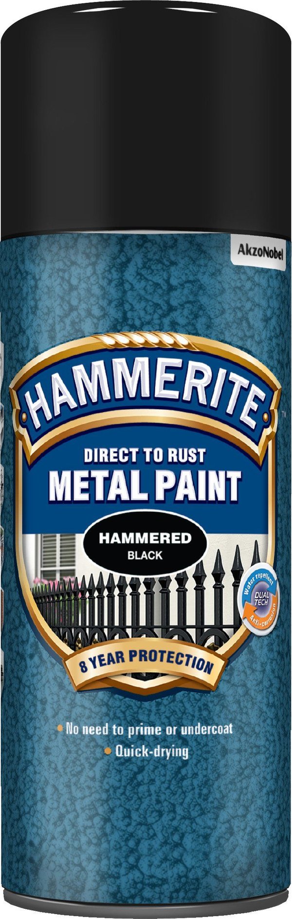 Hammerite Metall Sprayfärg Hammered Finish - Svart