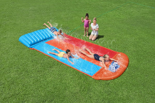 H2OGO! vesi ''Tsunami Splash Ramp'' kolminkertainen liukumäki 488cm