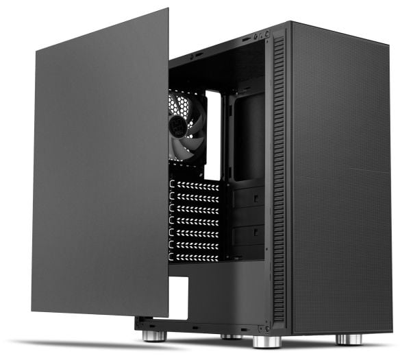 NOX Hummer Void, Midi Tower, PC, Acrylonitrilbutadienstyren, SPCC, Sort, ATX,Micro ATX,Mini-ITX, 15,4 cm