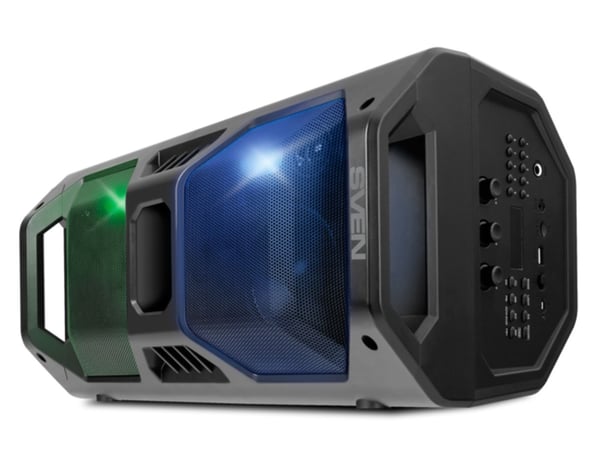 SVEN PS-600, 50 W, 45 - 22000 Hz, Langallinen & langaton, Kannettava monokaiutin, Musta, Rotaatio