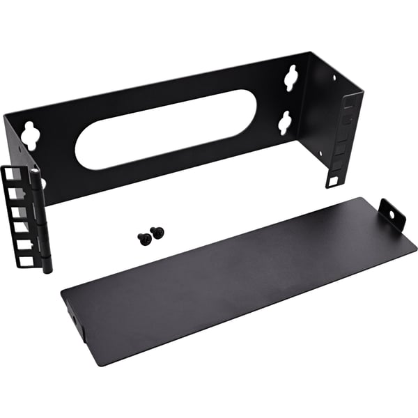 InLine 10" Mini Rack for veggmontering 2U 7,6 cm dybde svart (10102A)