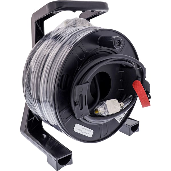 InLine 78593H, 50 m, Cat6a, S/FTP (S-STP), RJ-45, RJ-45, Svart