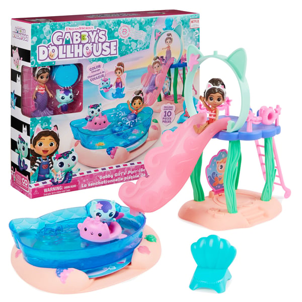 Gabby''s Dollhouse Purr-ific Pool Playset, Action/Eventyr, 3 År, Flerfarvet