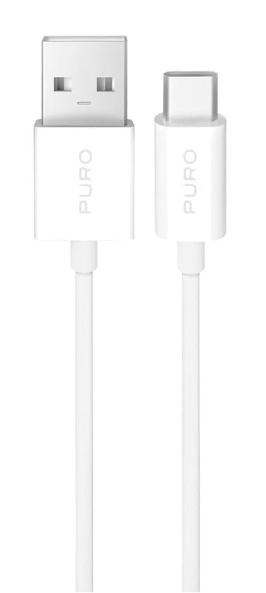 PURO PUCAC10W3MTWHI, 3 m, USB A, USB C, USB 2.0, Hvit
