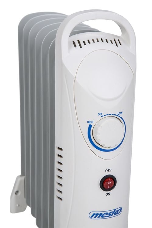 Mesko Home MS7804, Elektrisk oljevärmare, Olja, Olja, inomhus, Vit, 700 W