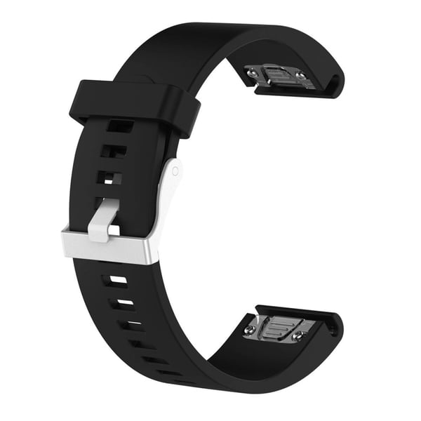 FIXED FIXSST-QF20MM-BK silikonarmband för Garmin QuickFit 20 mm, svart