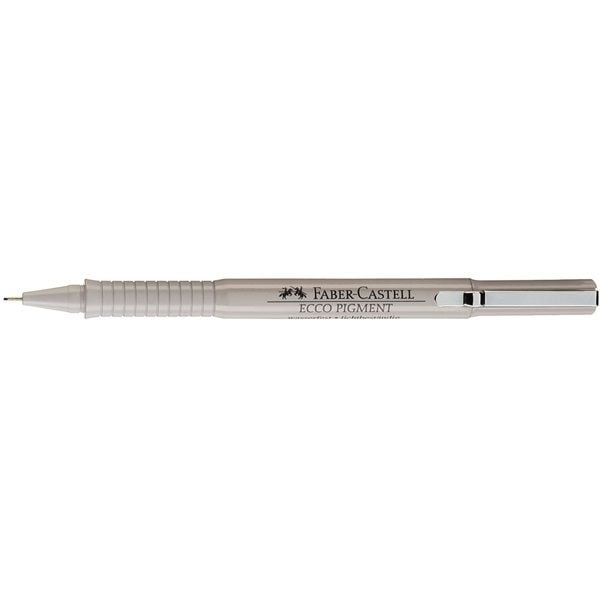 Faber-Castell Ecco Pigment, Fint, Sort, Projektil spiss, 0,7 mm, Rund, Polypropylen (PP)