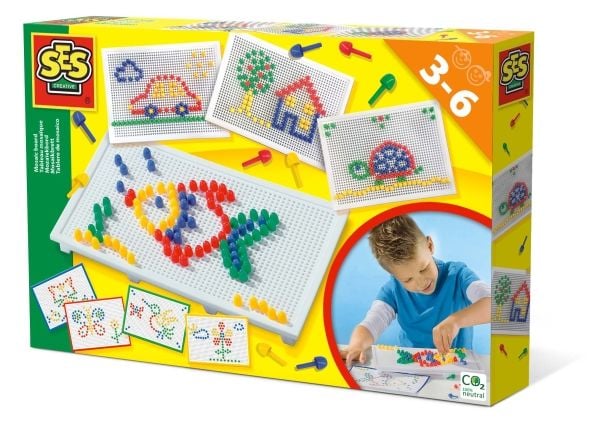 SES Creative Mosaik plade og søm - mosaiikki ja sormi
