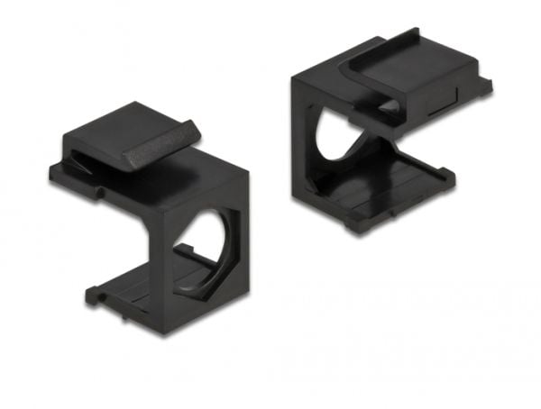 DeLOCK 86739, Musta, Polykarbonaatti (PC), Ruuviton, Universaali, Kiiltävä, Keystone-moduuli