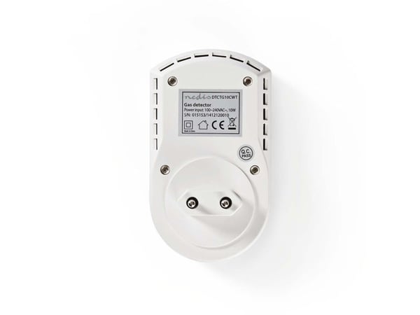 Nedis DTCTG10CWT, Nestekaasu (LPG), Maakaasu, 85 dB, EN50194, Valkoinen, AC, 100 - 240 V