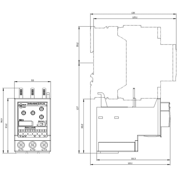 Siemens 3RR2143-3AA30 Valvontareleet