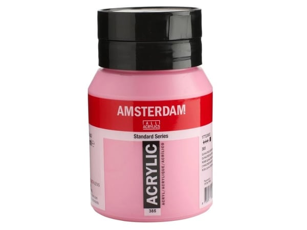 Amsterdam Standard Series akrylfargekrukke Quinacridone Rose Light 385