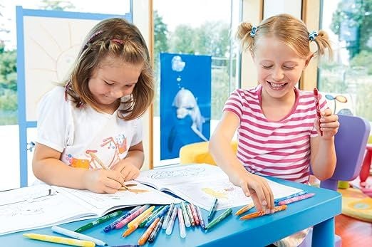 Stabilo Power Børnetusch Klassesæt - med 240 stk. - 20 ass. farver i papæske - kan tåle at ligge uden hætte i op til 8 uger