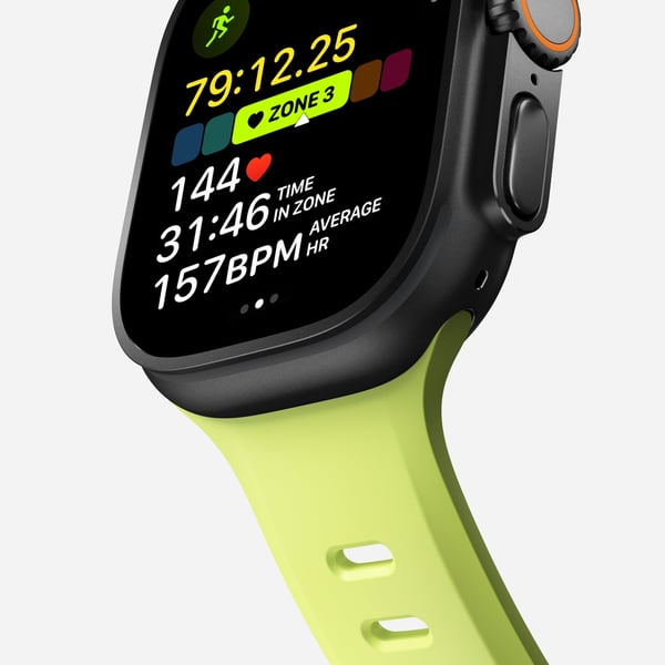 Nomad Tempo Band, Band, SmartWatch, Ljusgrön, Apple, 49mm / Ultra, Gummi