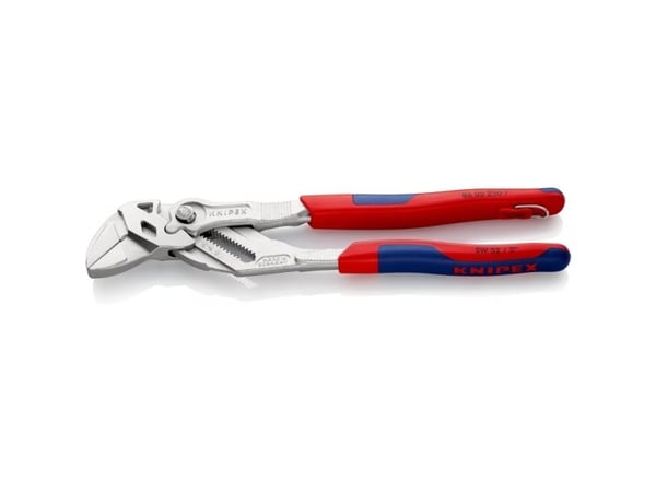 Knipex 86 05 250 T, Crimptang, Kromfarget, Metall, Plast, Blå, Rød, 58 mm, 250 mm