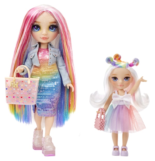 Rainbow High Littles Dolls- Opal (Rainbow), modedocka, flicka, 4 år, pojke/flicka, 13,9 mm, flerfärgad