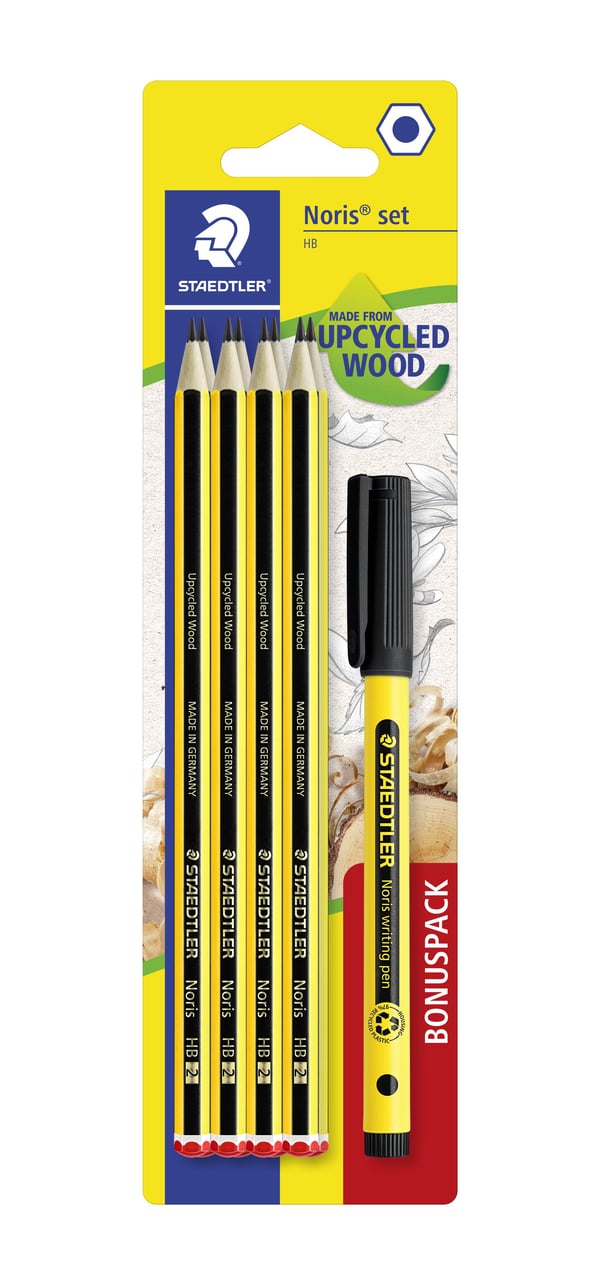 STAEDTLER Noris blyanter HB svart/gul 1 sett (120 SBK8P2)