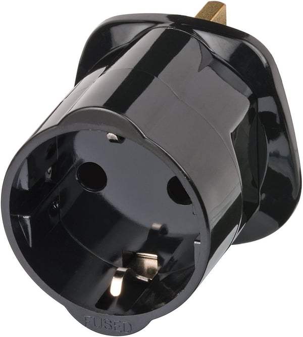 Brennenstuhl 1508533010, Tyyppi G (UK), 250 V, 13 A, Musta, Uros/naaras, Kupla