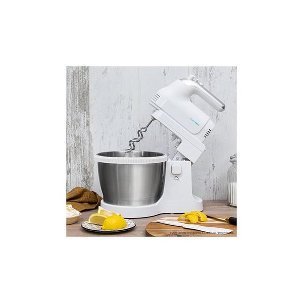 Cecotec PowerTwist 500 Steel, Elektrisk visp, Sølv, Hvit, Vispe, Elte, Miksing, Omrøring, 3,5 l, Rustfritt stål, 500 W