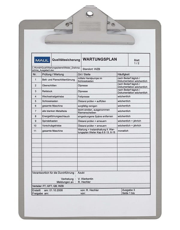 MAUL 2356495, A4, Sølv, Rustfritt stål, 220 mm, 330 mm, 35 mm