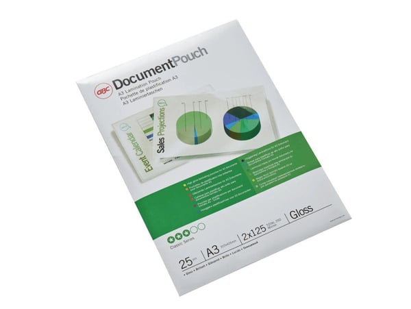 Lamineringslommer GBC A3 125 micron Gloss - (25 stk.)