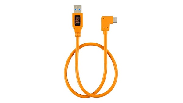 Tether Tools CUCRT02-ORG, 0,5 m, USB A, USB C, USB 3.2 Gen 1 (3.1 Gen 1), 5 Gbit/s, Orange