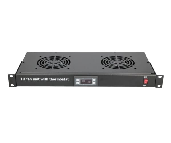 Ekstralink | Viftepanel | 19", 2 vifter, med termostat